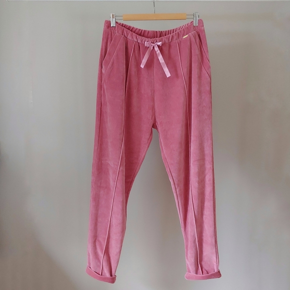 Cyell Dusty Pink Velvet 2 Piece Loungewear Set Size EU 42 US XL - Picture 7 of 16